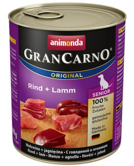 Animonda GranCarno Senior Rind Lamm  Wołowina + Jagnięcina puszka 800g