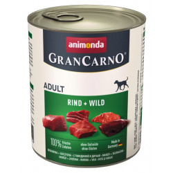 Animonda GranCarno Adult Rind Wild Wołowina + Dziczyzna puszka 800g