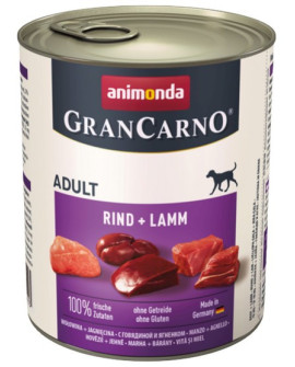 Animonda GranCarno Adult Rind Lamm Wołowina + Jagnięcina puszka 800g