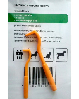 Urządzenie do usuwania kleszczy - haczyki 2szt