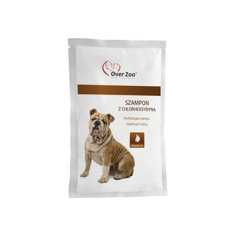 Over Zoo Szampon z chlorheksydyną dla psów i korów saszetka 20ml