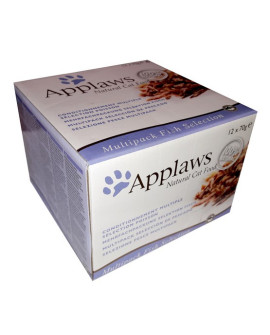 Applaws puszki dla kota Multipack Fish 12x70g