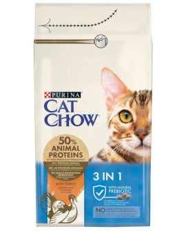 Purina Cat Chow 3in1 z indykiem 1,5kg