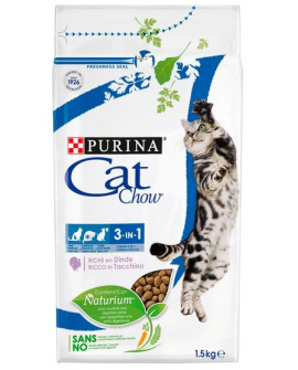 Purina Cat Chow 3in1 z indykiem 1,5kg