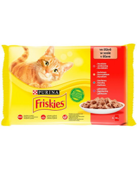 Friskies Mix mięsny w sosie saszetki 4x85g