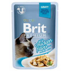 Brit Premium Cat Fillets with Chicken sos saszetka 85g