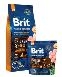 Brit Premium By Nature Senior S+M Small + Medium 1kg