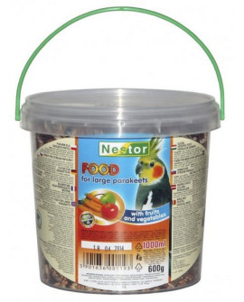 Nestor Pokarm dla średniej papugi owocowo-warzywny 1L