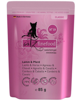 Catz Finefood Classic N.19 Jagnięcina i Konina saszetka 85g