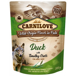 Carnilove Dog Duck & Timothy Grass - kaczka i tymotka łąkowa saszetka 300g