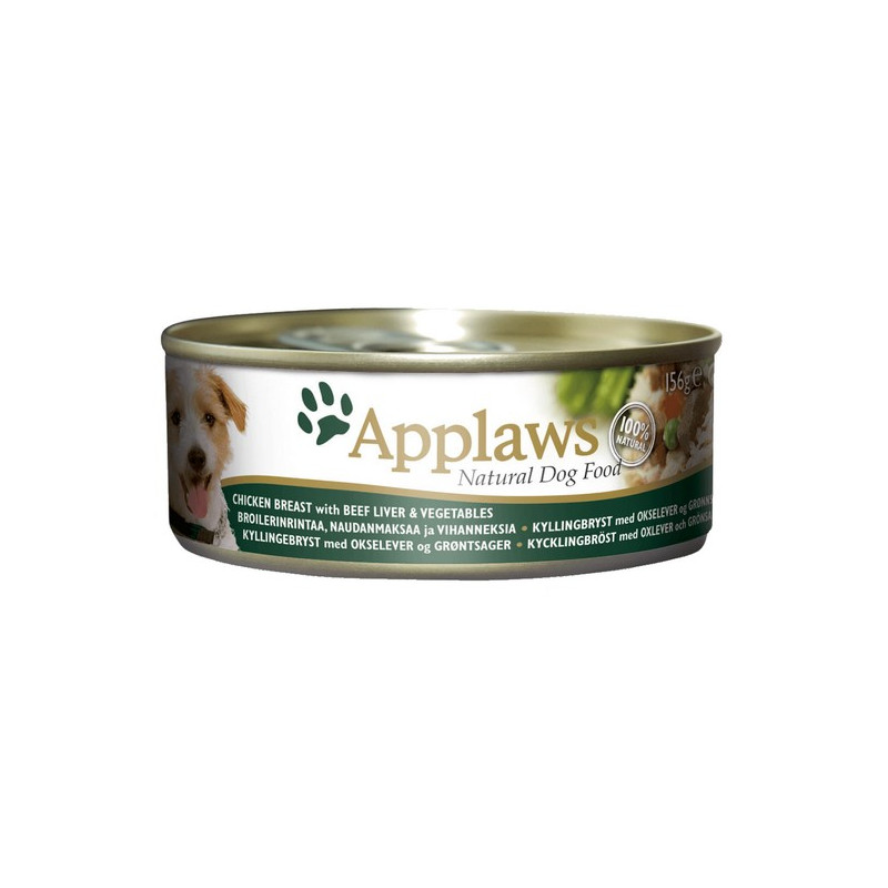 Applaws Dog puszka z kurczakiem, wątrobą wołową i warzywami 156g