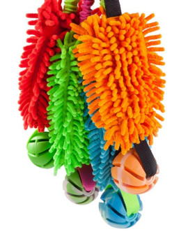 Dingo Zabawka dla psa - Szarpak Mop Bungee z piłką pomarańczowy