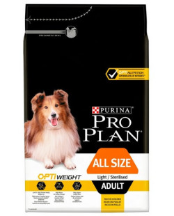 Purina Pro Plan Adult All Size OptiWeight Light/Sterilised 3kg