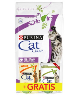 Purina Cat Chow Special Care Hairball Control 1,5kg + saszetki 2x85g gratis