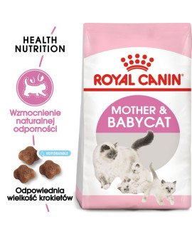 Royal Canin Mother&Babycat karma sucha dla kotek w okresie ciąży, laktacji i kociąt od 1 do 4 miesiąca 400g
