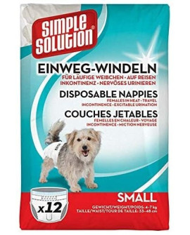 Simple Solution Pieluchy jednorazowe dla suczek S 12szt.