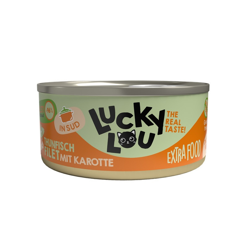 Lucky Lou Extrafood Tuńczyk & Marchewka w bulionie puszka 70g