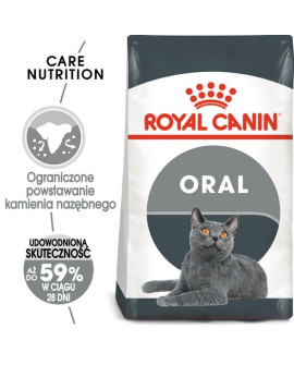 Royal Canin Oral Care karma sucha dla kotów dorosłych, redukująca odkładanie kamienia nazębnego 400g