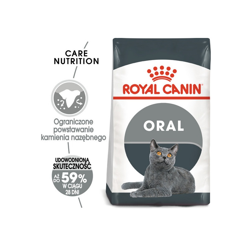 Royal Canin Oral Care karma sucha dla kotów dorosłych, redukująca odkładanie kamienia nazębnego 400g
