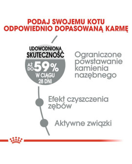 Royal Canin Oral Care karma sucha dla kotów dorosłych, redukująca odkładanie kamienia nazębnego 400g