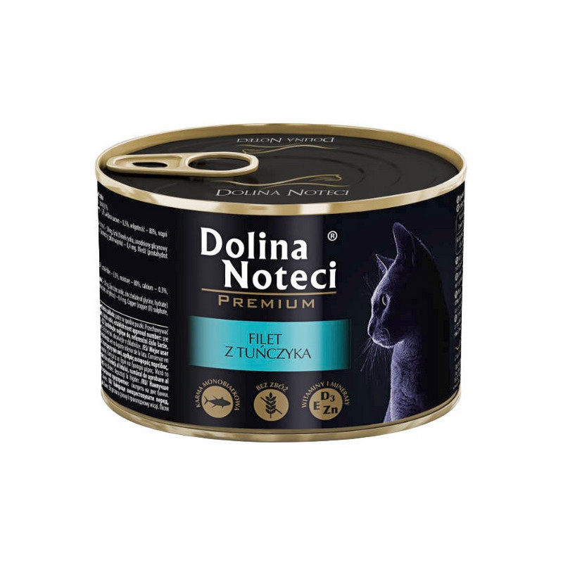 Dolina Noteci Premium Kot Filet z tuńczyka puszka 185g