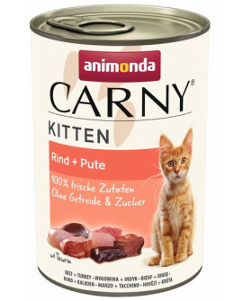 Animonda Carny Kitten Wołowina + Indyk puszka 400g