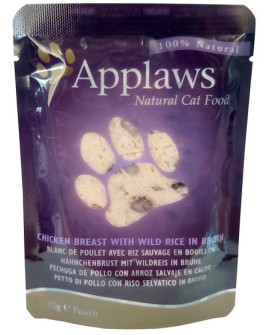 Applaws saszetka dla kota Kurczak i Dziki Ryż 70g