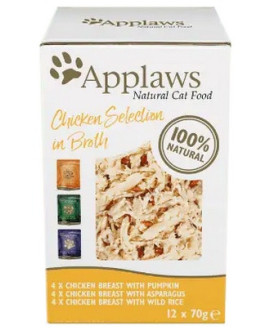 Applaws saszetki dla kota Chicken Selection Multi Pack 12x70g