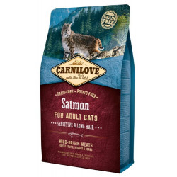 Carnilove Cat Salmon Sensitive & Long Hair - łosoś 2kg