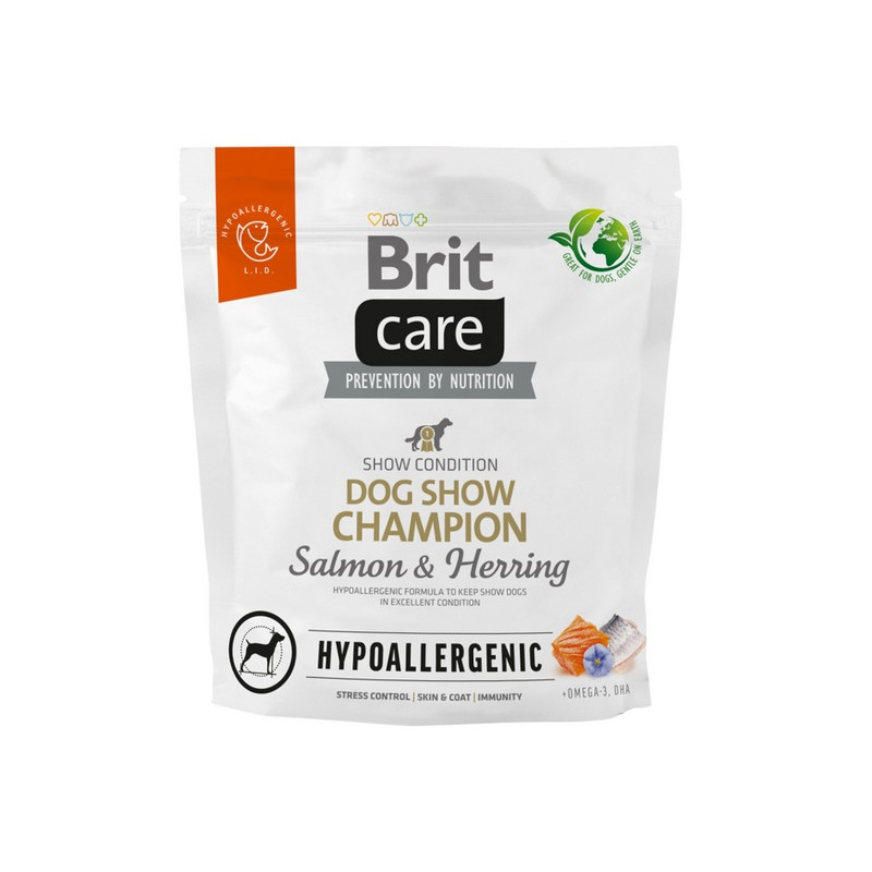 Brit Care Hypoallergenic Dog Show Champion Salmon & Herring 1kg