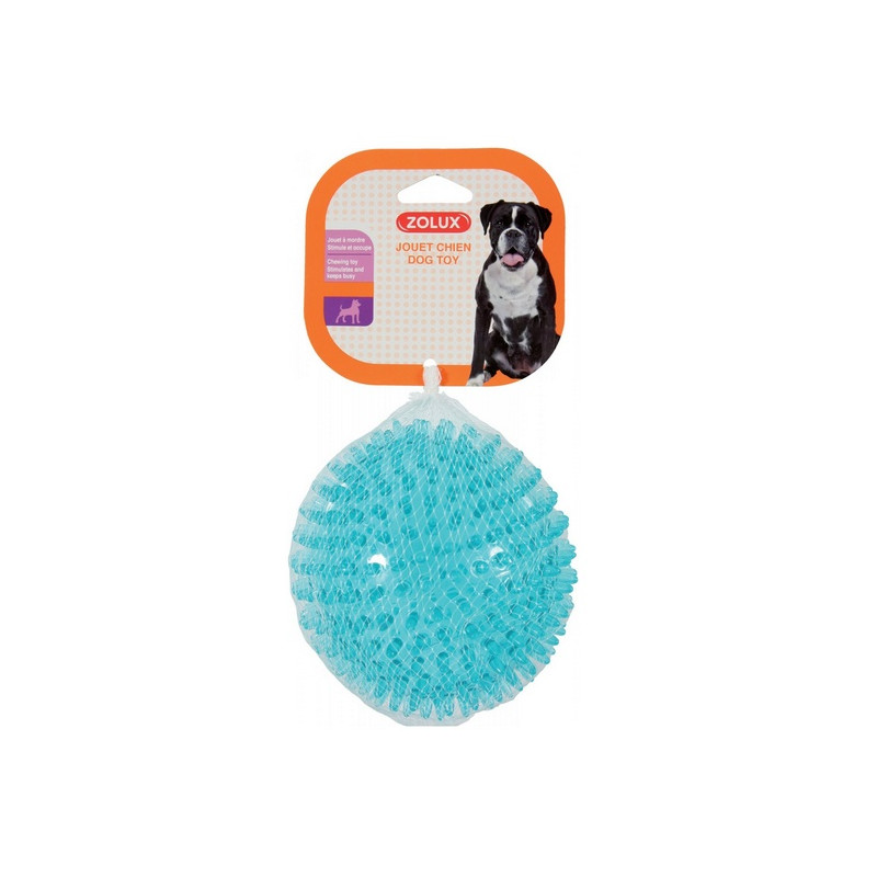 Zolux Zabawka TPR POP Piłka z kolcami 13cm turkusowa [479071TUR]