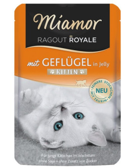Miamor Ragout Royale Kitten z Drobiem w galaretce saszetka 100g