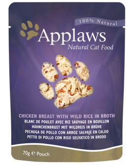 Applaws saszetka dla kota Kurczak i Dziki Ryż 70g