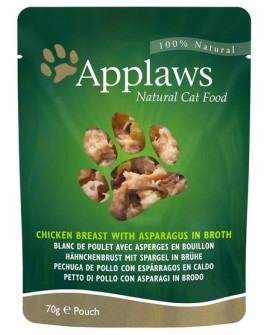Applaws saszetka dla kota Kurczak i Szparagi 70g