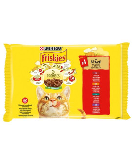 Friskies Mix mięsny w sosie saszetki 4x85g