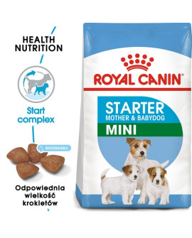 Royal Canin Mini Starter Mother&Babydog karma sucha dla szczeniąt do 2 miesiąca i suk karmiących ras małych 1kg