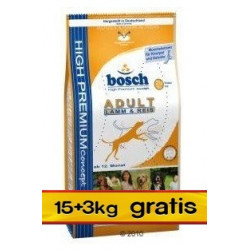 Bosch Adult Lamb & Rice 18kg (15+3kg)