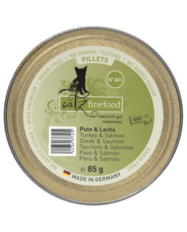 Catz Finefood Filety N.405 Indyk/Kurczak/Łosoś tacka 85g