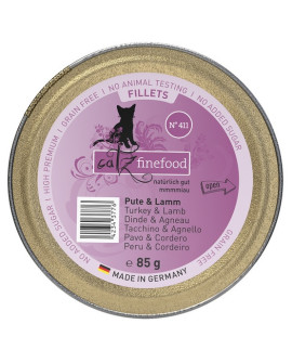 Catz Finefood Filety N.411 Indyk/Jagnięcina tacka 85g