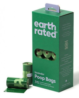 Earth Rated Woreczki ekologiczne do zbierania odchodów 21x15szt lawendowe