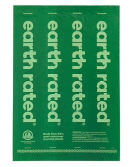 Earth Rated Woreczki ekologiczne do zbierania odchodów 21x15szt lawendowe