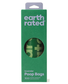 Earth Rated Woreczki do zbierania odchodów 300szt lawendowe