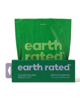 Earth Rated Woreczki do zbierania odchodów 300szt lawendowe