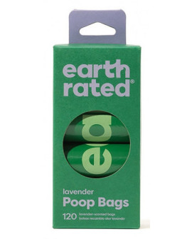 Earth Rated Woreczki ekologiczne do zbierania odchodów 8x15szt lawendowe
