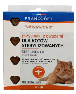 Francodex Przysmak z owadami dla kota sterylizowanego 12szt. [FR170380]