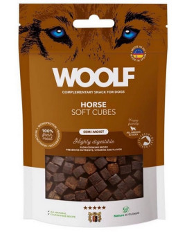 Woolf Soft Cubes Monoprotein Horse 100g