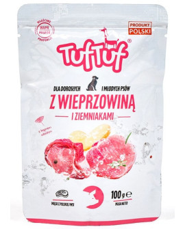 TUF TUF Wieprzowina z ziemniakami dla psa saszetka 100g