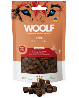 Woolf Soft Cubes Monoprotein Beef 100g